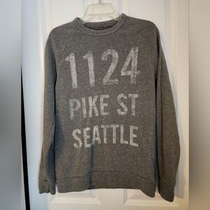 Item #:91 Starbucks Roastery Address Gray Sweater